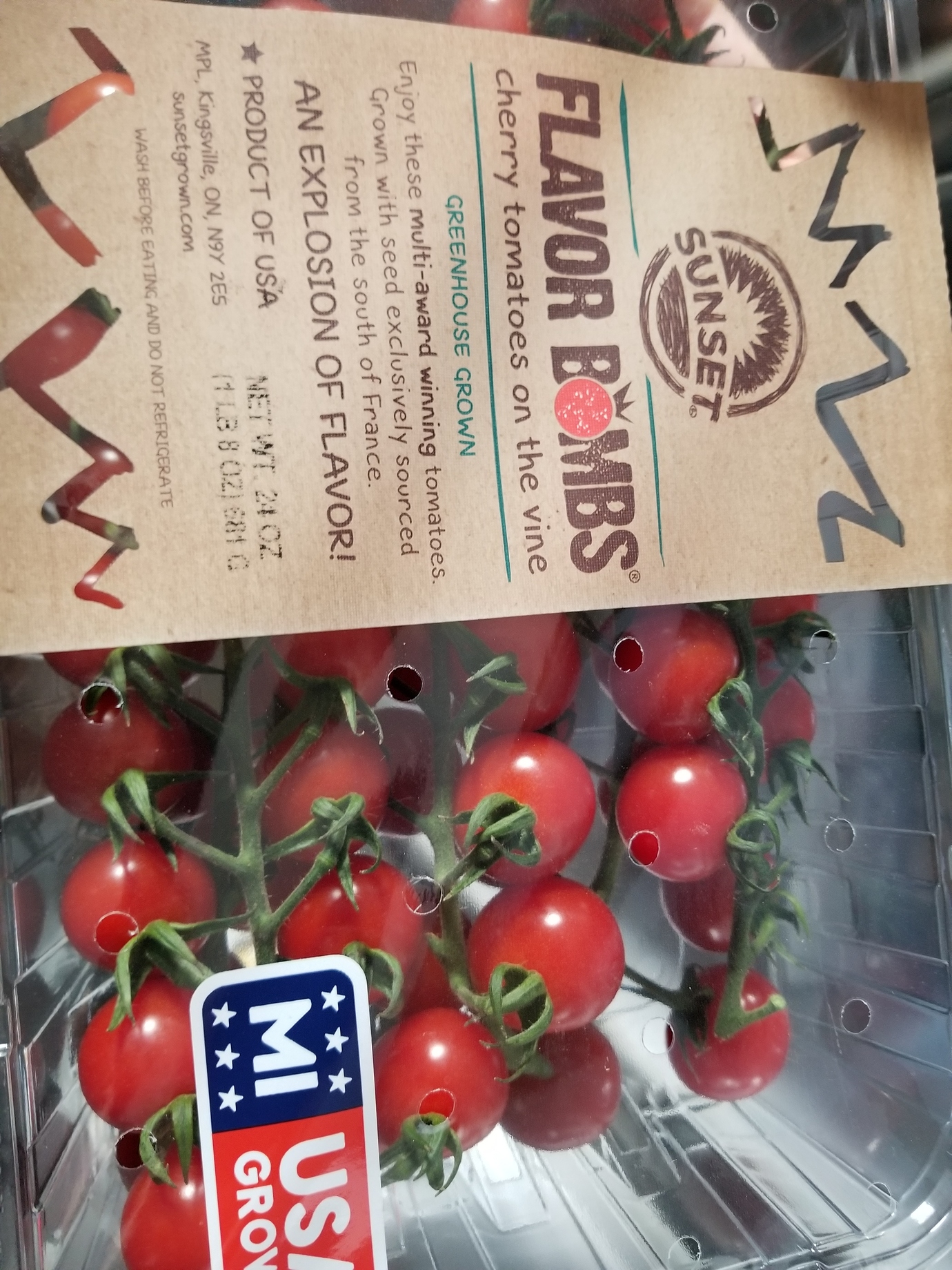 Super sweet Flavor bombs vine cherry tomatoes from Sam's Club General