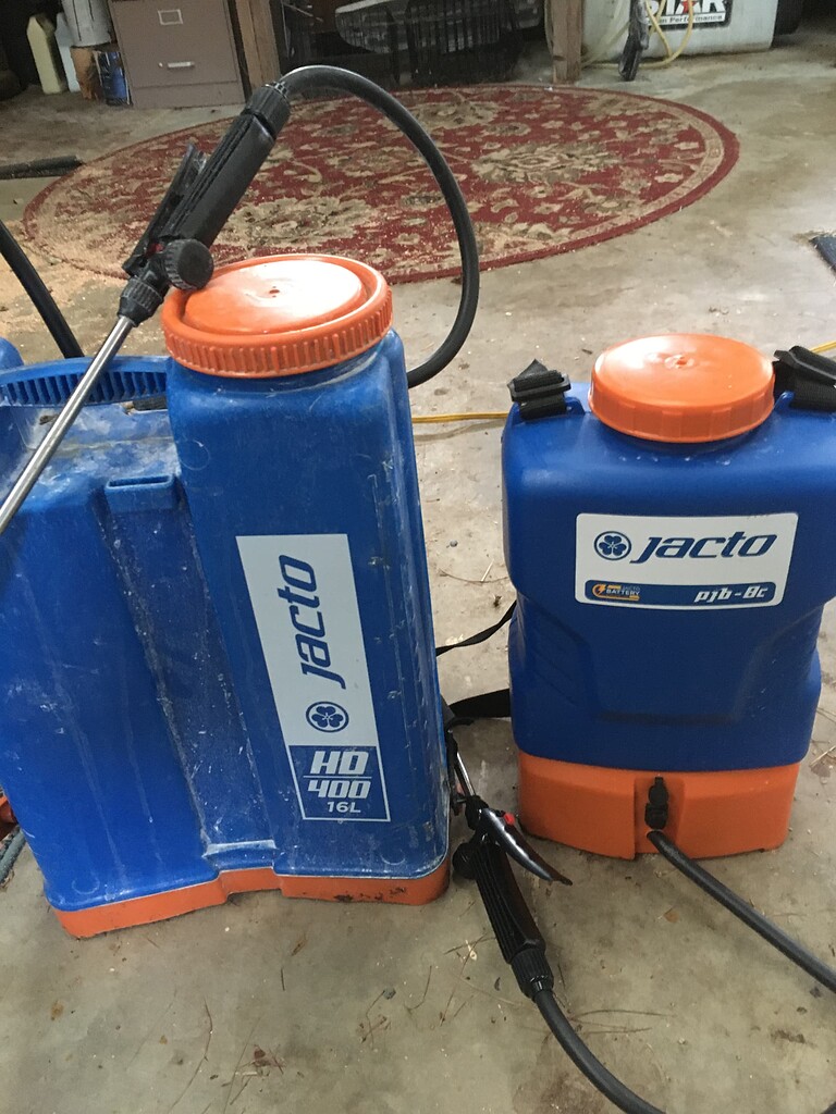 Battery vs pump Jacto sprayer General Fruit Growing Growing Fruit