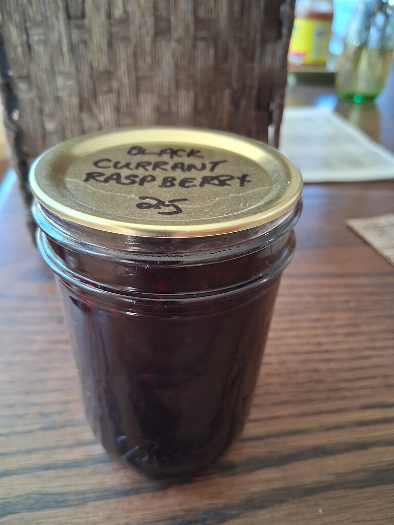 Black currant raspberry jam - Fruit in the Kitchen - Growing Fruit