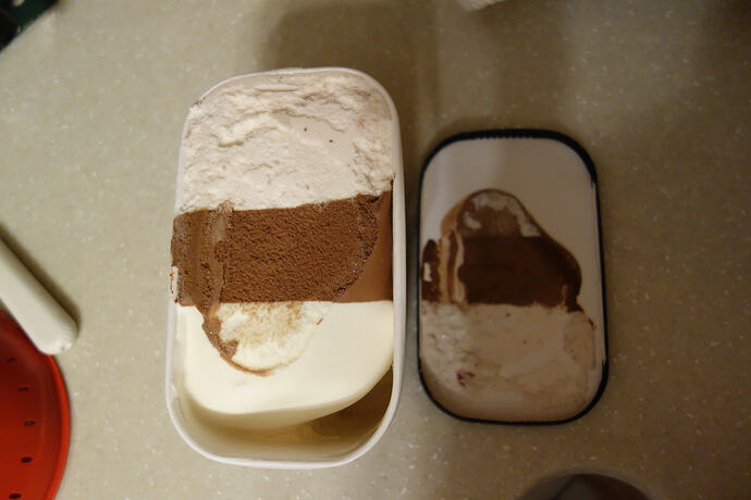 ice cream left out in store was melted and refrozen (2)