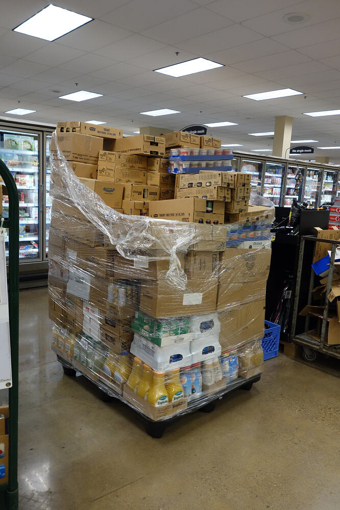 pallet left out for hours and no one put in the freezer